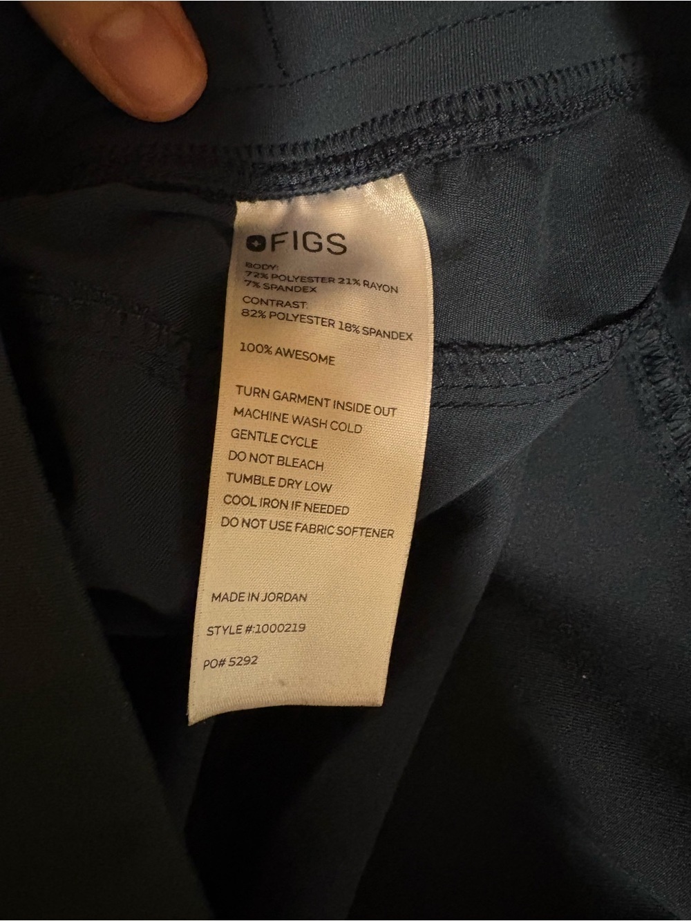Figs Kade Pants Dark Harbor Women’s 5XL Petite - Picture 4 of 4